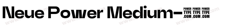 Neue Power Medium字体转换